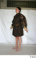  Photos Medieval Woman in brown dress 1 a poses brown dress historical Clothing medieval whole body 0002.jpg